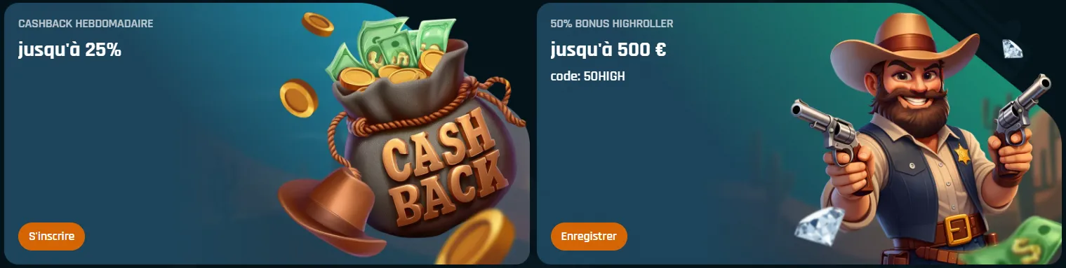 Bannière principale de Ringospin Casino avec offres de bienvenue