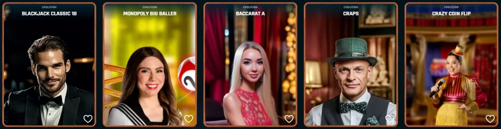 Expérience de casino en direct avec croupiers sur Ringospin