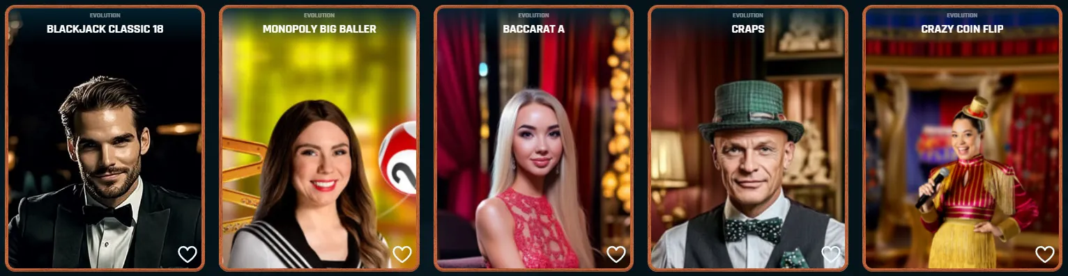 Expérience de casino en direct avec croupiers sur Ringospin